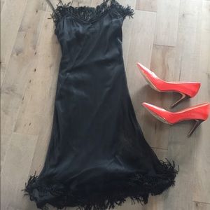 Bestey Johnson fringe accented dress.